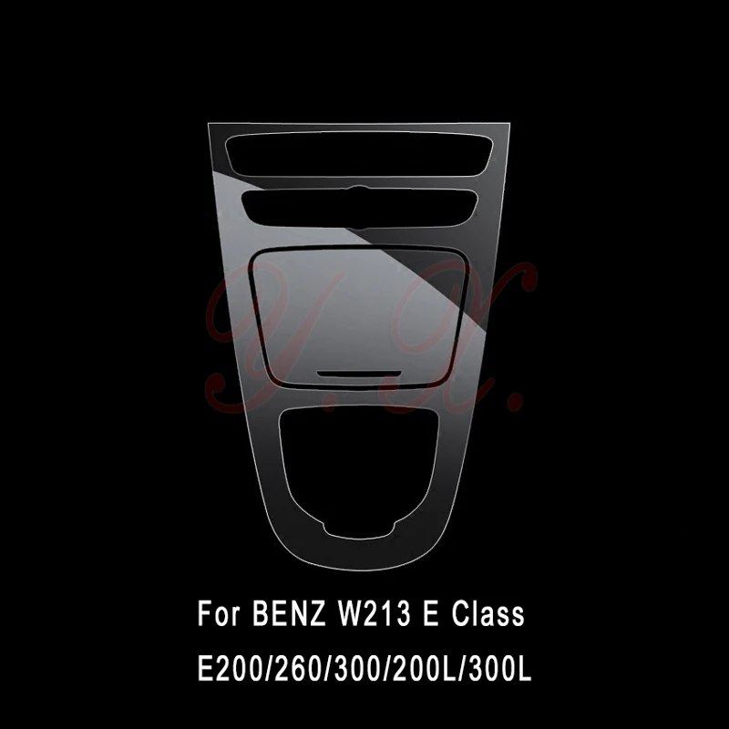 Для Mercedes BENZ W213 E200/260/300 ТПУ интерьер Стикеры прозрачных защитных пленок для Mercedes консоль наклейки и отличительные знаки - Название цвета: for film sticker