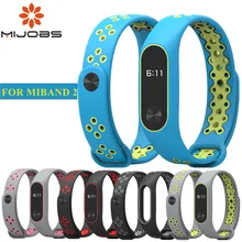 Mi Группа 2 Ремешок Браслет ремешок для сяо mi Группа 2 смотреть xio mi band2 аксессуары smart браслет Спорт силиконовый ремешок