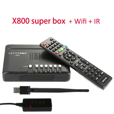 Satxtrem X800 HD спутниковый ТВ приемник с Wifi MT7601 DVB S2 Цифровой Full HD 1080P Поддержка Cccam тюнер ТВ приемник - Цвет: x800 add wifi IR