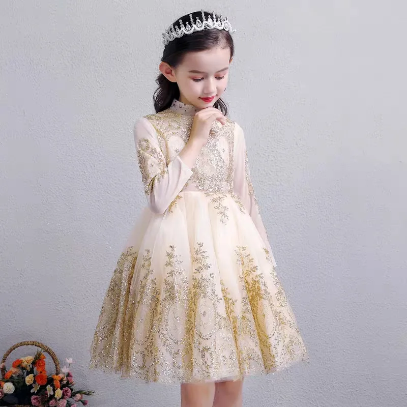 2019 Lente Nieuwe Kinderen Tieners Model Show Prestaties Prinses Lovertjes Jurk Kinderen Meisjes Mode Verjaardag Avond Party Jurken 2019 Lente Nieuwe Kinderen Tieners Model Show Prestaties Prinses Lovertjes Jurk Kinderen Meisjes Mode Verjaardag Avond Party Jurken