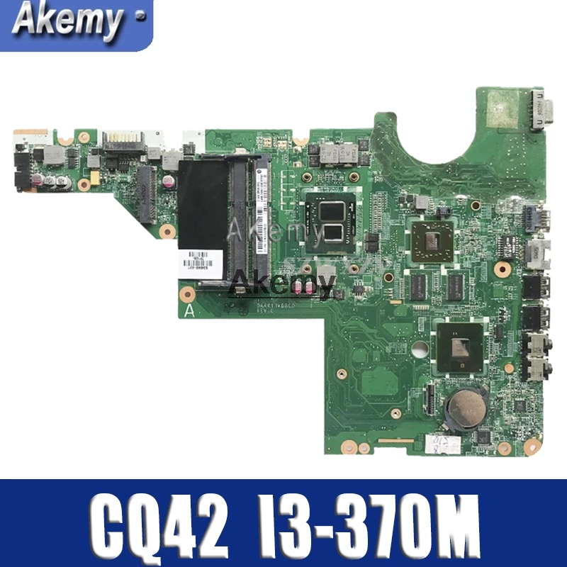 Placa Principal Para HP G42 637584-001 CQ42 G62 CQ62 DAXX1JMB8C0 Laptop motherboard Com Cpu onboard I3-370M