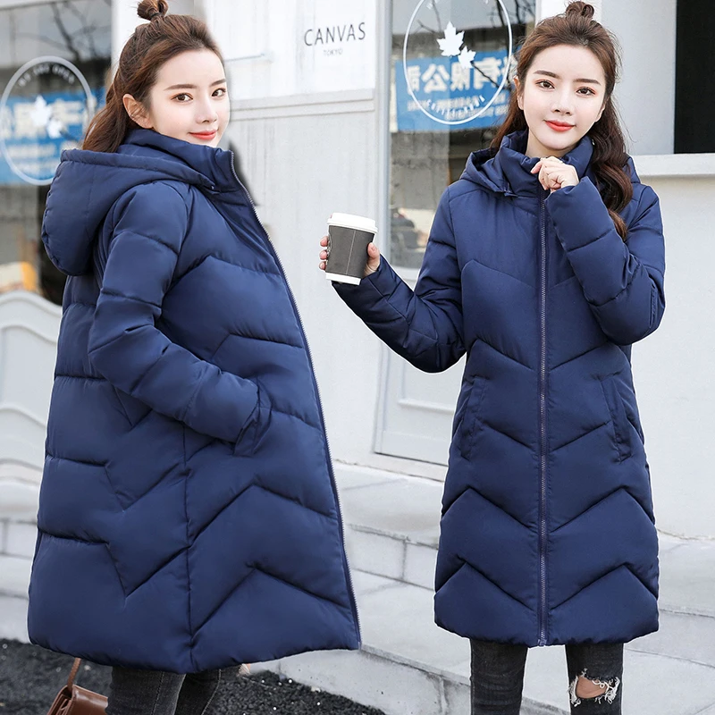

5XL 6XL Plus size Female jackets 2019 Fashion Winter Coat Women Thicken Warm Long Down Coat Cotton Winter jacket Women Outwear
