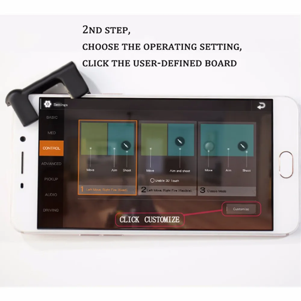 Knives Out Rules of Survival PUBG Mobile Game Shoot Fire Button Assistor Aim Key L1 R1 Controller Gamepad Joystick Android IOS