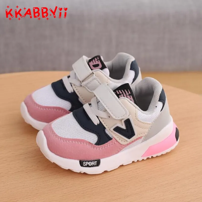 

2018 European sports children footwear Spring/Autumn Cool sneakers baby breathable girls boys shoes Lovely light kids shoes