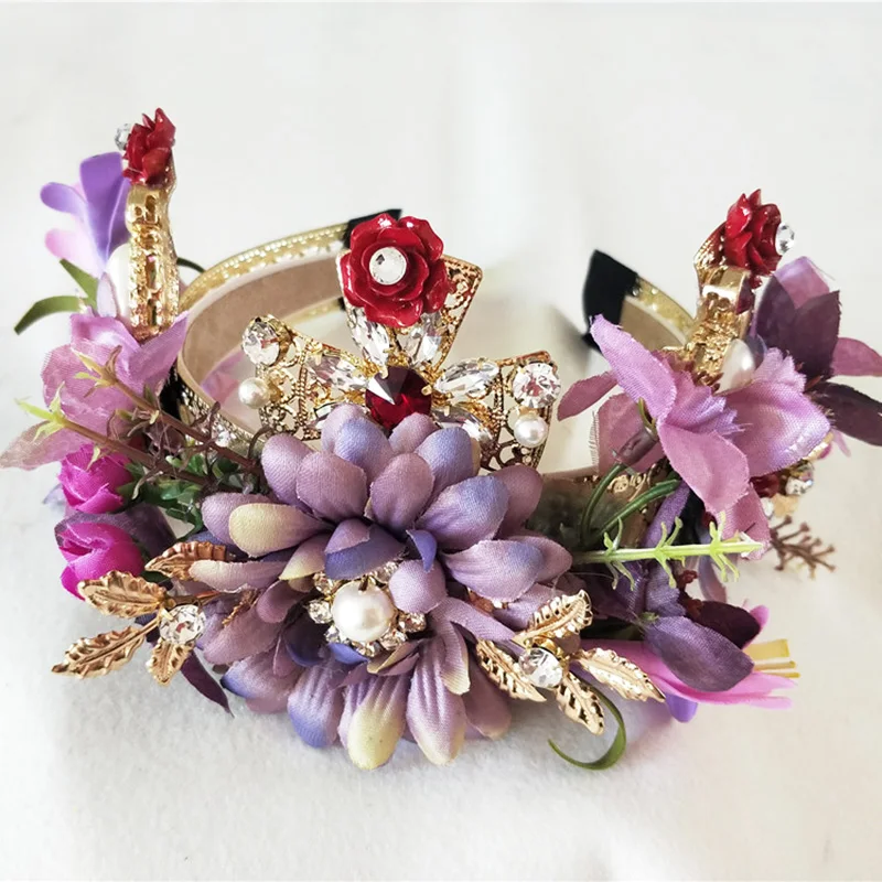 Purple Wedding Head Jewelry Bridal Head Accessories Wedding Hair