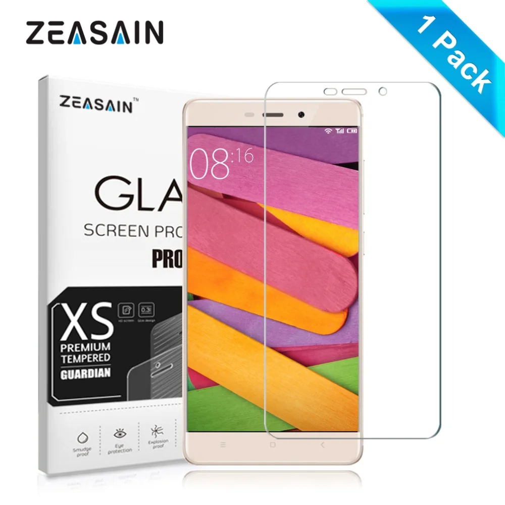 Оригинал ZEASAIN Протектор Экрана Для Xiaomi Redmi 4 Pro Xiomi Redmi4 Премиум Закаленное Стекло 2.5D 0.3 мм Защитные Пленки для Стекла