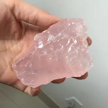 

dohaibogoo Natural Crystal Stone 216g Rose Quartz Pink Crystal Specimen Healing Decoration 2019 Hot Sale