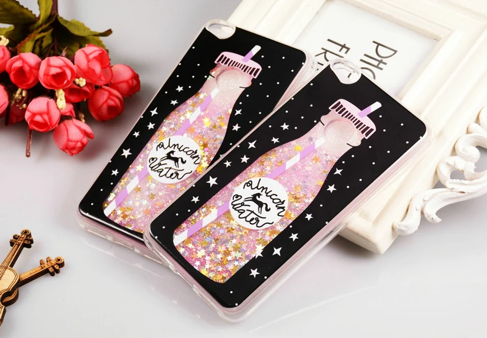 Icoque Liquid Cases For Huawei P8 Lite 2017 Case Glitter Silicon 3D Funda Capa Soft TPU Cover for Huawei Honor 8 Lite Case Armor (1)