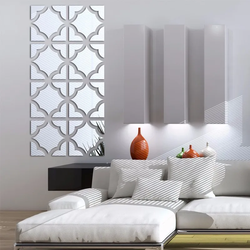 Новые горячие наклейки на стену акриловая наклейка для зеркала домашний декор vinilos paredes3d наклейки для украшения комнаты Европа DIY Декор стен