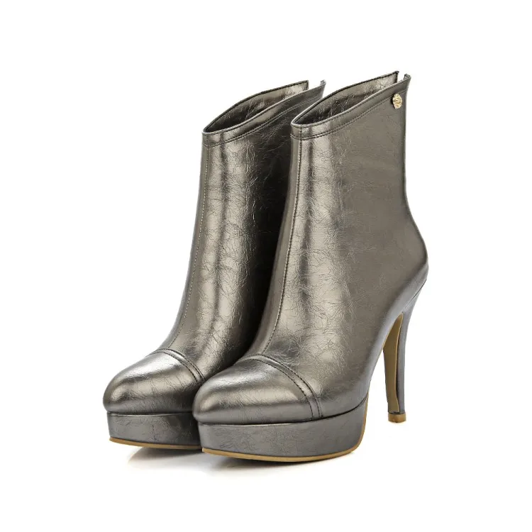 Модные женские ботинки сезон осень зима обувь на танкетке и высоком каблуке