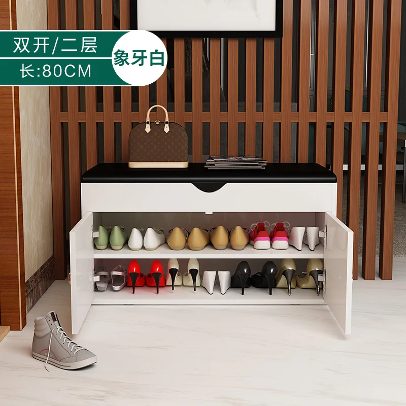 Луи мода обувные шкафы Замена обуви Скамья домашний доступ может сидеть для шкафов многофункциональный хранения тестовая обувь дверь - Цвет: S9