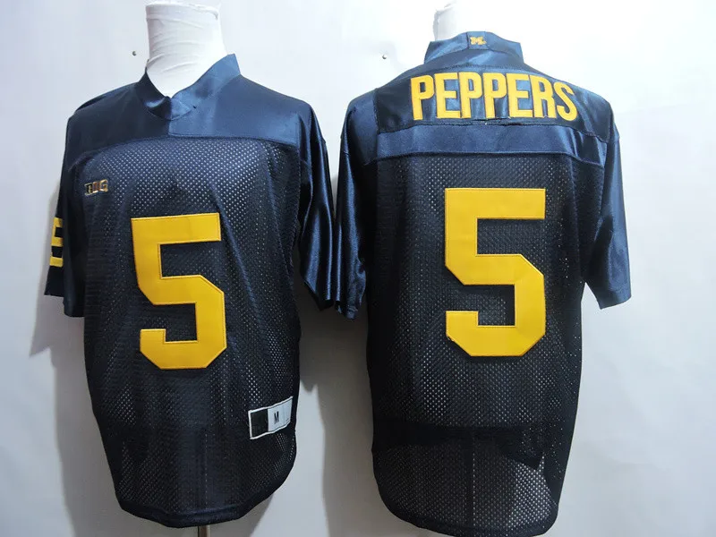 Jabrill Peppers Michigan Wolverines Football Jersey - Navy