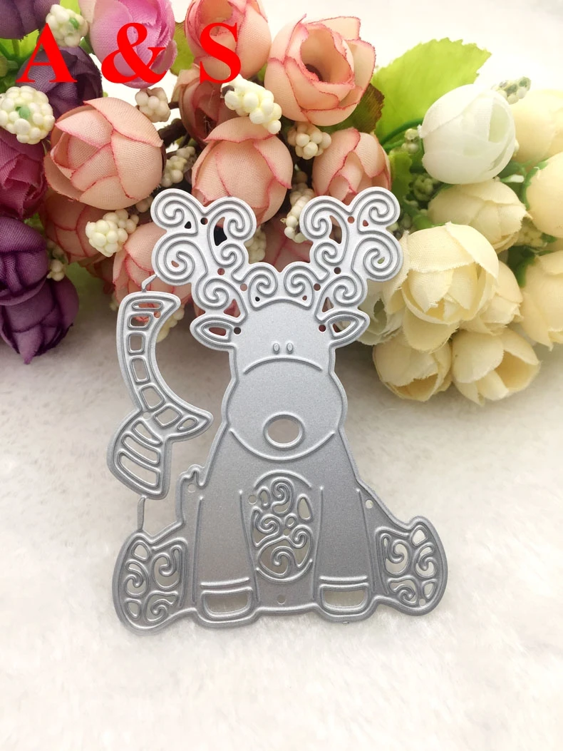  D07 METAL CUTTING DIES Christmas Deer Scrapbook card invitation paper craft party decor embossing s - 32827929003
