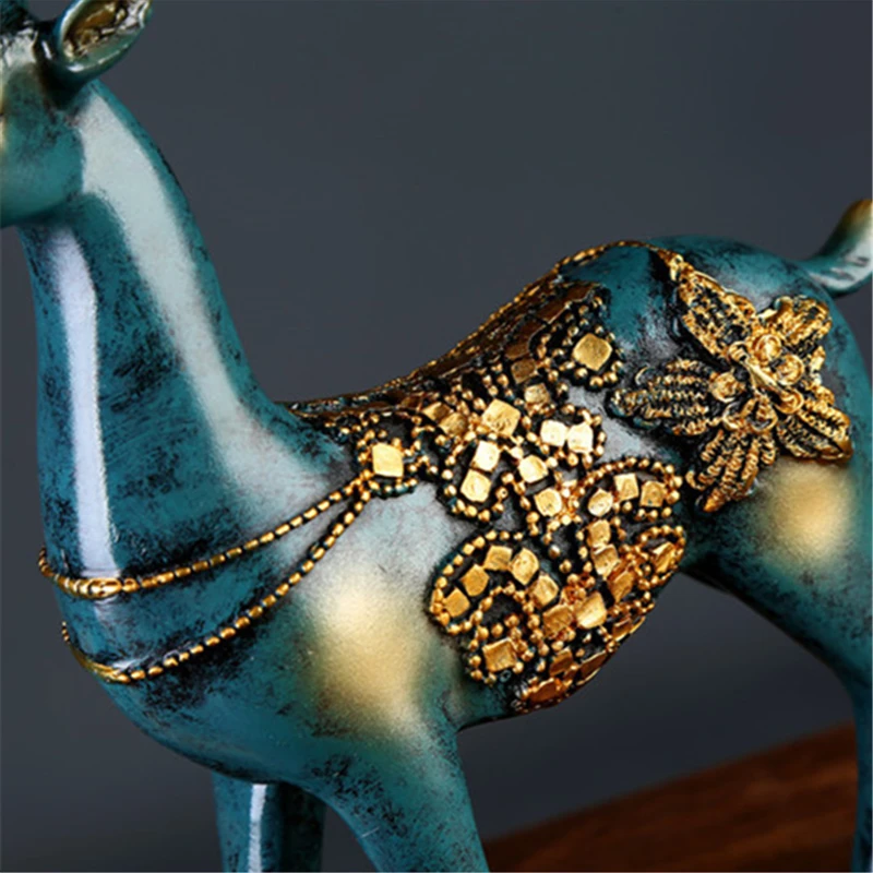 2 шт. Статуэтка оленя в европейском стиле украшение для дома гостиной креативные