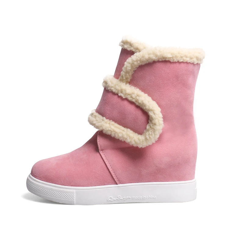 Pink Warm Fur Boots 2016 Top Ugs Australia Snow Boots Black Pink