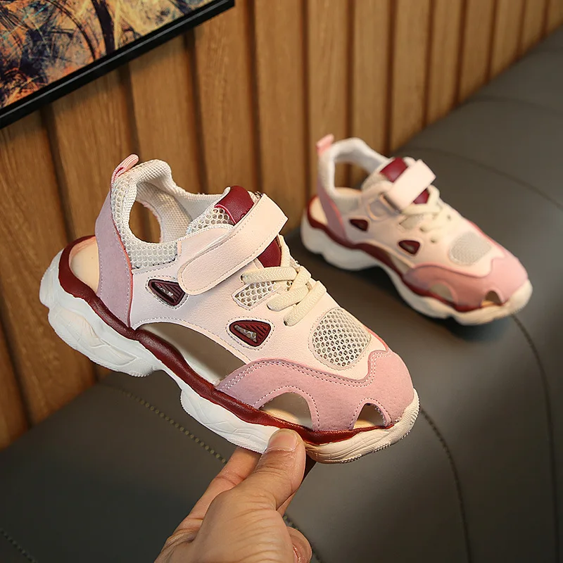 الأطفال احذية رياضية الفتيات الاطفال الجوف خارج أحذية 2019 الربيع الصيف الفتيان أحذية طفل الطفل أحذية بو حذاء التدريب