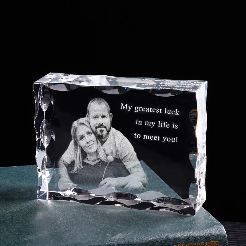 Подгонянный прямоугольный хрустальный свадебный фотоальбом семейная детская фоторамка DIY персонализированные фоторамки для подарков домашний декор
