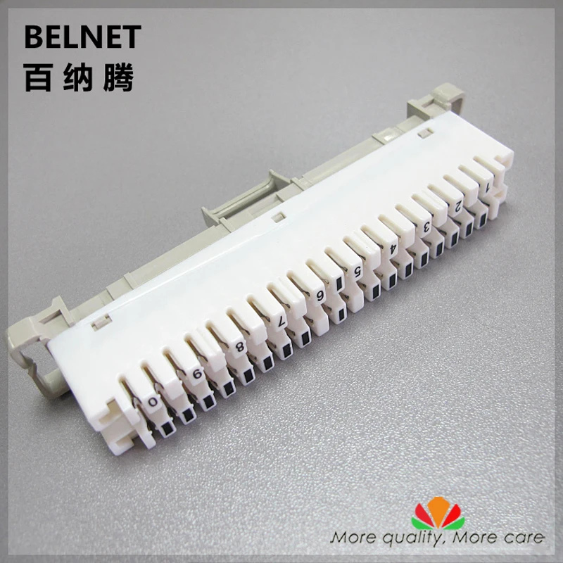 

BELNET 10 pairs telephone module spring snaps into wiring module Krone Article Voice line Silver-plated copper terminal block