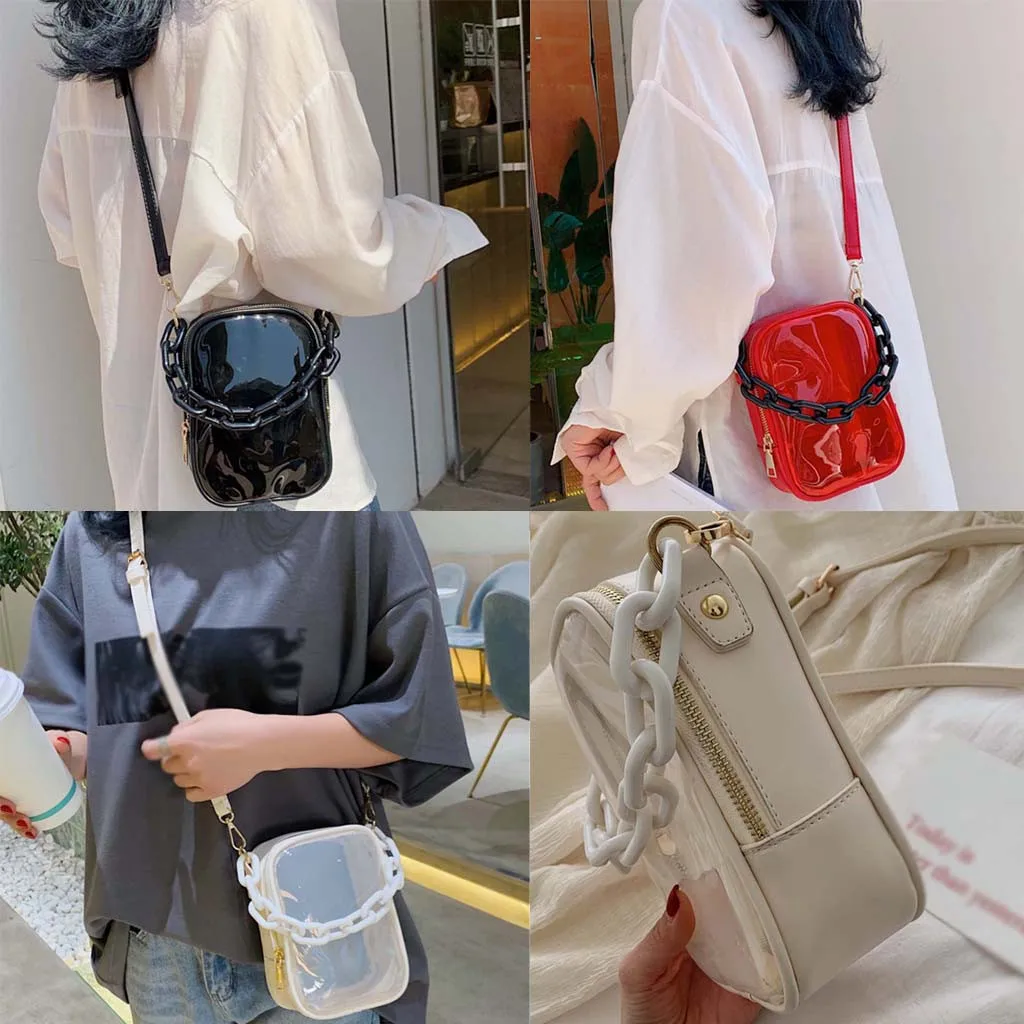 clear plastic bag purse