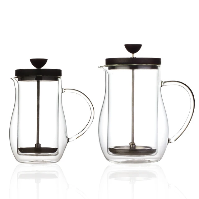 Greater Good. Double Wall Borosilicate Glass French Press with