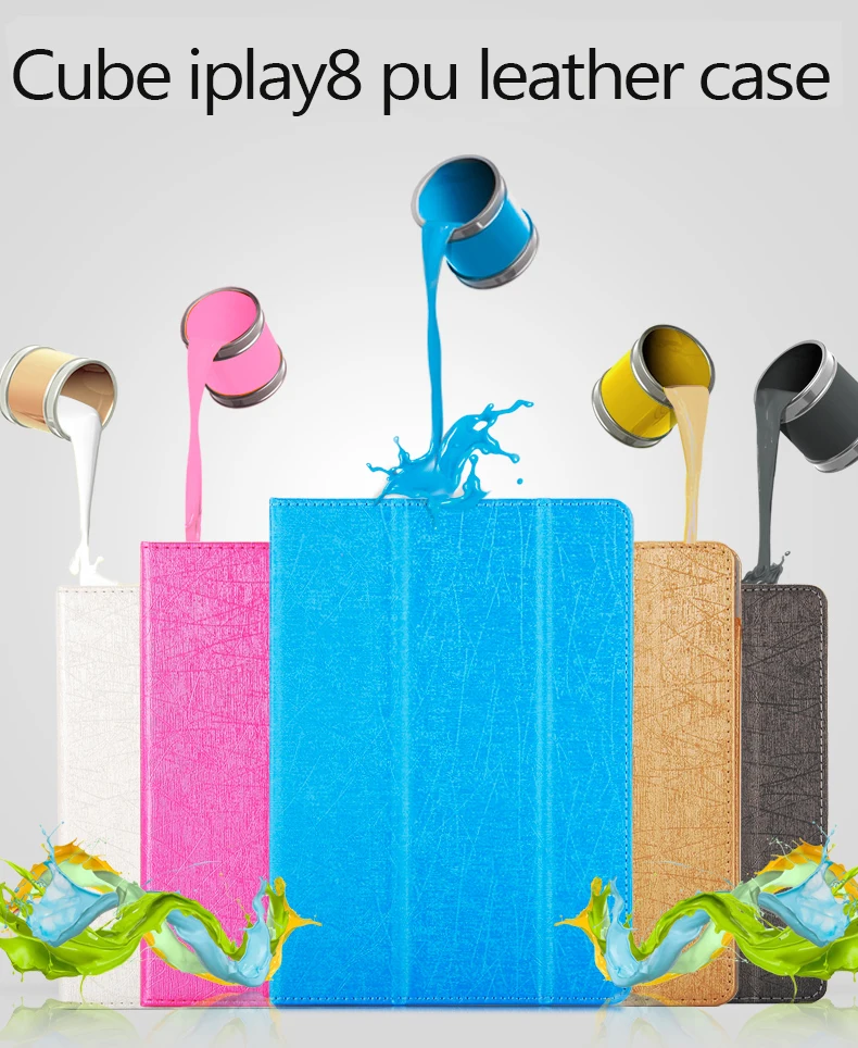 

High quality cube iplay8 Fashion Case For CUBE iPlay 8 Tablet, Flip Stand PU Leather Case For 7.85