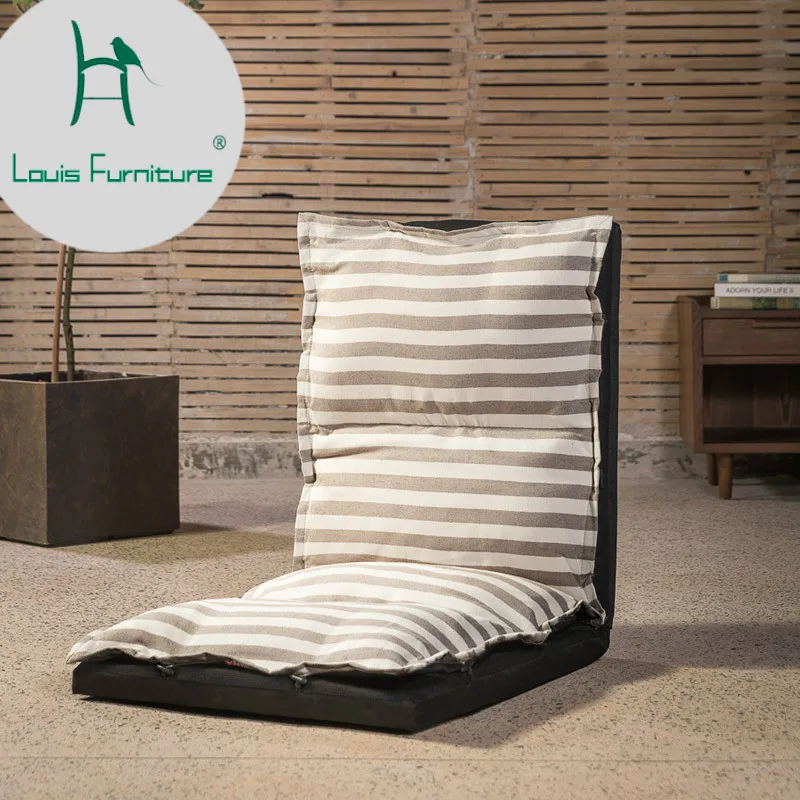 

Louis Fashion Living Room Chairs Leisure Couchlazy Sofa Single Home Tatami Backrest Floor Bedroom Balcony Deck