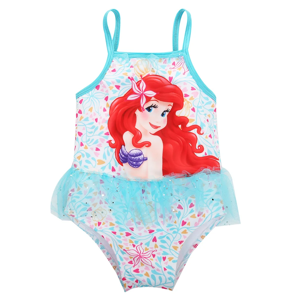 Little Girls One piece Mermaid Swimsuit Baby Girl Cartoon Tulle ...