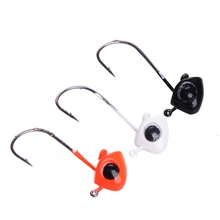Fishing hook 5pcs/lot 1.3g 2cm Lead Head Hook Jig Head Hooks for Soft Bait Worm 