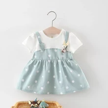BNWIGE/новое летнее платье для маленьких девочек; вечерние платья для дня рождения; хлопковая одежда в горошек для девочек; платье для крещения; Vestido; Повседневное платье принцессы