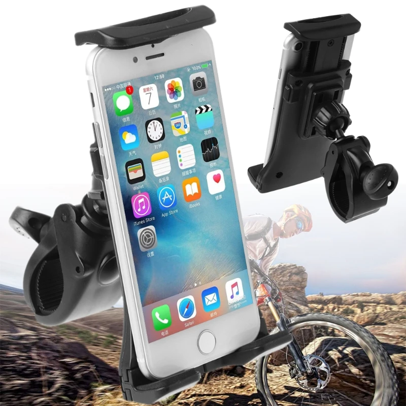 Bicycle Phone Holder Universal Adjustable Handle Mount Bike Motorcycle Bracket