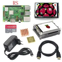 Raspberry Pi 3 Model B Plus+3.5 inch Touch Screen+9-layer Acrylic Case+5V 3A Power Adapter+16G 32G SD Card+Heat Sink+HDMI Cable
