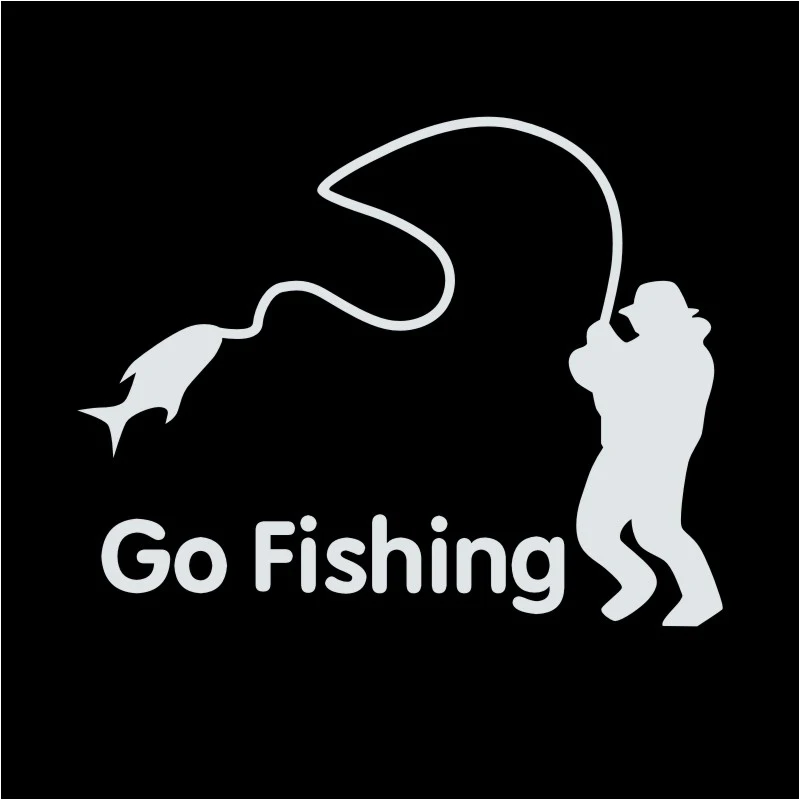 DCTAL car Fishing Sticker car styling programa Catfish Hunter Pesca divertido Cuerpo Adhesivos Accesorios fishing decal F2-17