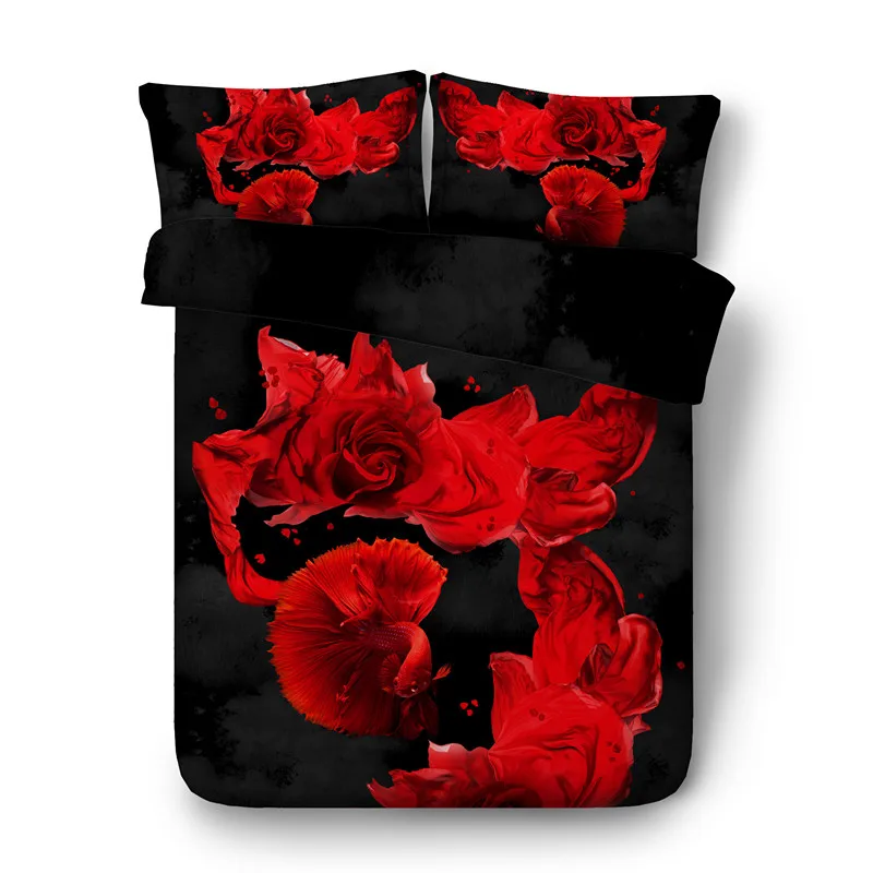 

Fanaijia high quality 3d Bedding Set queen size Design Duvet Cover set with pillowcase Bed best gift