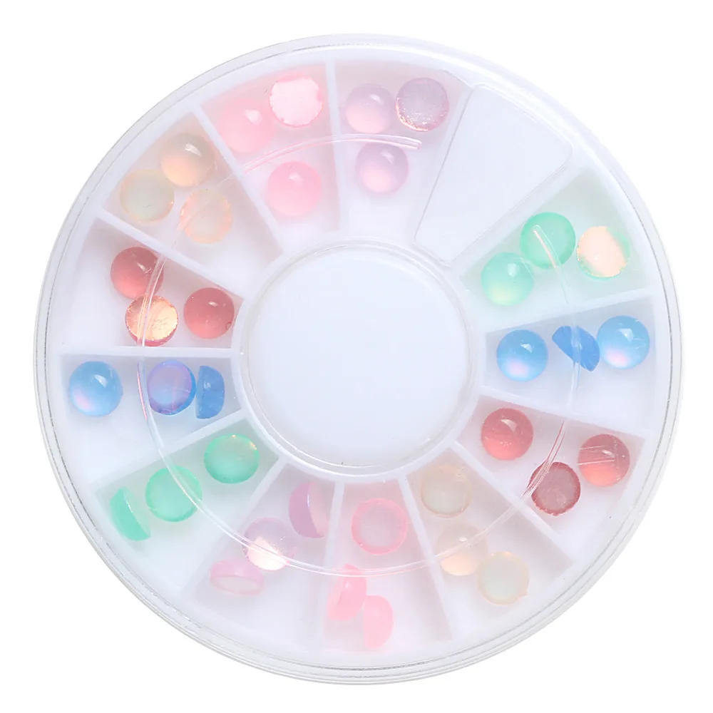 

1 Box Mixed Cat Eye Clear Crystal Flatback Nails Art Diamond For Decorations Beads Fit Embellishments of Fabric Garment