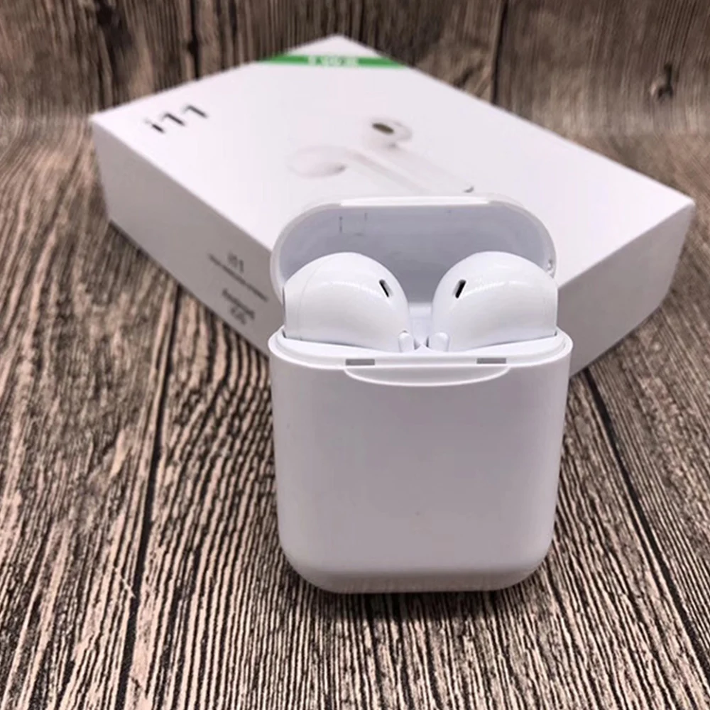 

I11 TWS Bluetooth Ear Hook Earphone Air Wireless Mini pod Headset Earbuds Stereo Handsfree With Charging Box for iphone Android