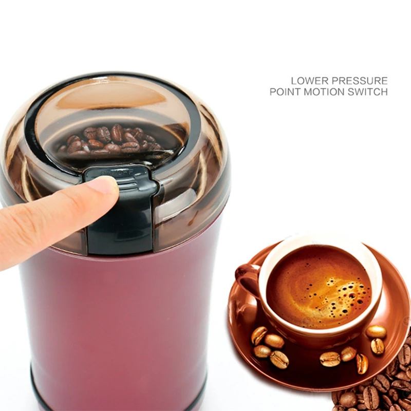 hot sale Electric Coffee Grinder Mini Kitchen Salt Pepper Grinder Powerful Spice Nuts Seeds Coffee Bean Grind Machine Eu Plug