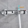 Thermostatic Shower Faucet Mixing Valve Thermostatic Faucet Shower Faucet Bathroom Combination Water Long Spout Bathtub Faucet ► Photo 2/6