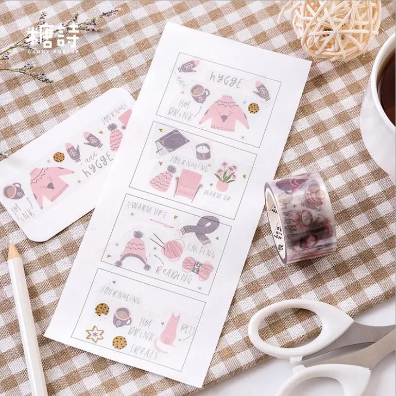25 мм * 3 м Kawaii путешествия время животных/планеты/лес прозрачная Маскировочная