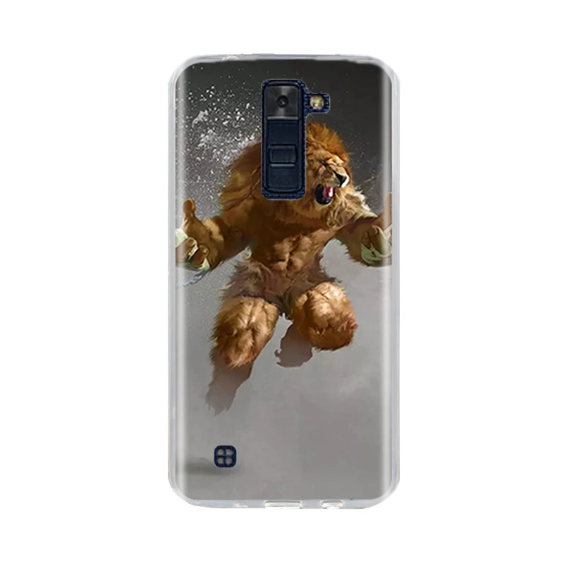 Для LG K7 K8 Lte чехол задняя крышка чехол для телефона из мягкого силикона ТПУ с рисунком Fundas Coque для LG k7 K8 телефон чехол s 3D с милыми животными для LG K10 пакета(ов