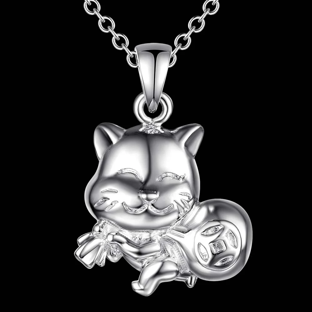 2017 Jewelry Silver Plated Animal Shape Pendant Chain Necklaces Women's