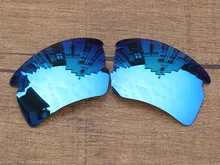 Polycarbonate-Ice Blue Mirror Replacement Lenses For Flak 2.0 XL Sunglasses Frame 100% UVA & UVB Protection