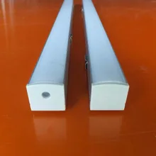 75 шт(150 метров) много, подвесной алюминиевый светодиодный профиль шириной 13 мм с прозрачной или молочной диффузной крышкой и концевыми крышками