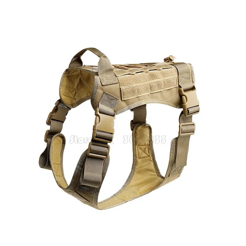 Tactical-Service-Dog-Modular-Harness-K9-Working-Cannie-Hunting-Molle-Vest-With-No-Pull-Front-Clip(3)