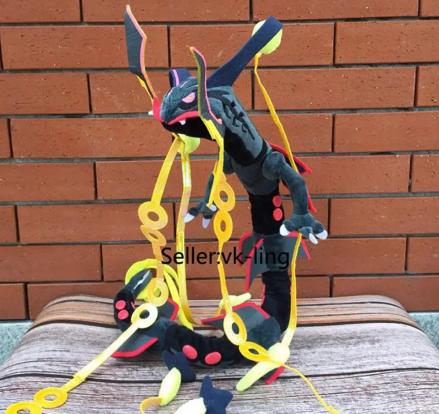 

Center Go Plush Toy Mega Evolution Shiny Rayquaza Cool Doll 31"