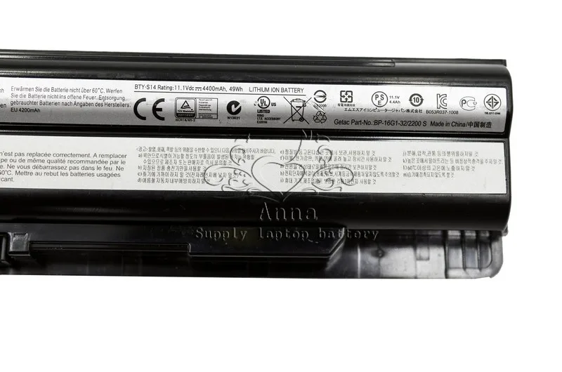 Аккумулятор JIGU для ноутбука MSI FX610 FX620 FX700 GP60 GE60 GE70 20C 20E 2PC 2PE 2PF 2PG 2PL 2QD 2QE 2QL