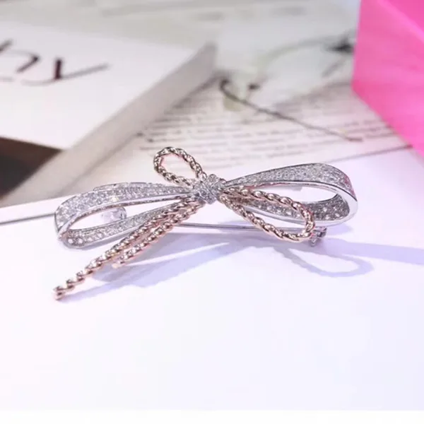 

Designer Fashion 925 Sterling Silver Jewelry 3A Cubic Zirconia Party Brooch