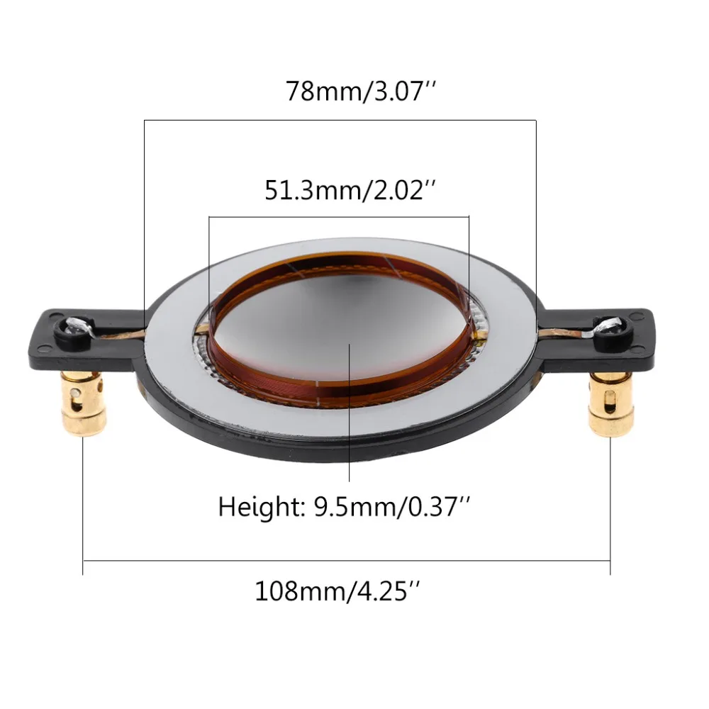 Audio Driver Speaker Titanium Film Treble Voice Coil Reel Tweeter Accessory EY5 1.4mm 51.5mm Coil power 250W