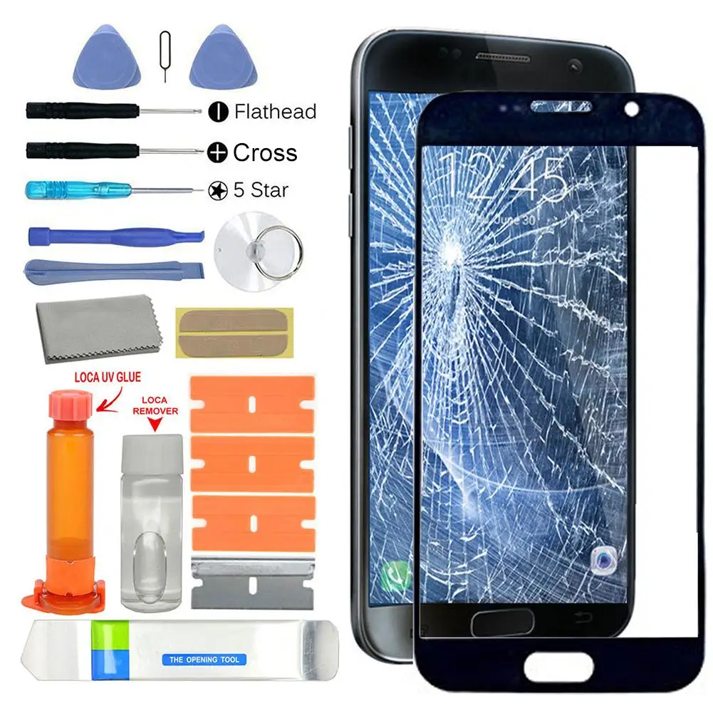 

UV Glue Front Glass Screen Replacement Repair Kit for Samsung Galaxy S7 G930