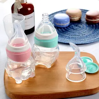 

1 Set New Baby Squeezed Medicine Feeder Kids Portable Silicone Products Anti-choke Nipple Type Rice Paste Water Feeding Newborn