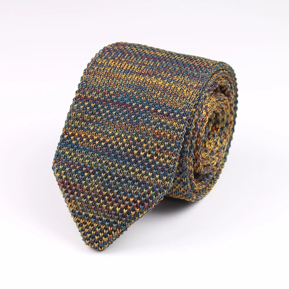 Стиль, модный мужской цветной галстук, вязаные галстуки, галстук, обычный тонкий классический тканый галстук, узкие галстуки